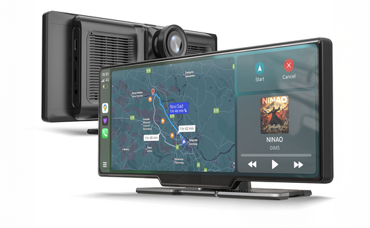 Auto Multimedija sa 26cm" ekranom - CarPlay, Android Auto, Mirror Link - Prednja i Zadnja Kamera - Snimanje u Vožnji