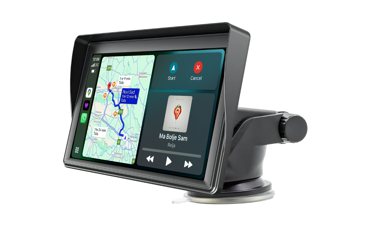 Auto Multimedija sa 18cm" ekranom - CarPlay, Android Auto - Zadnja Kamera